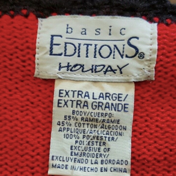 Basic Editions Ugly Christmas Sweater Size XL - Picture 6 of 7